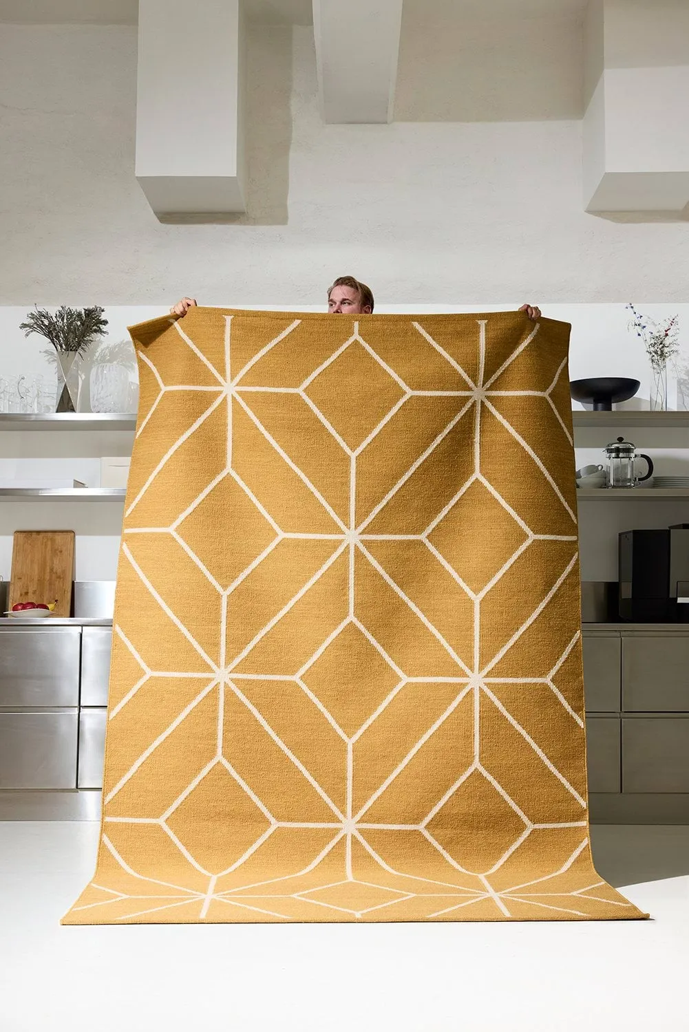 Tappeto Ayur, Masala Yellow-Off White, 270x180 cm Chhatwal & Jonsson