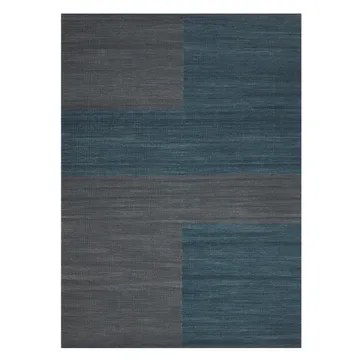Tappeto in lana Ganga 200x300 cm - Grigio blu, blu scuro - Chhatwal & Jonsson