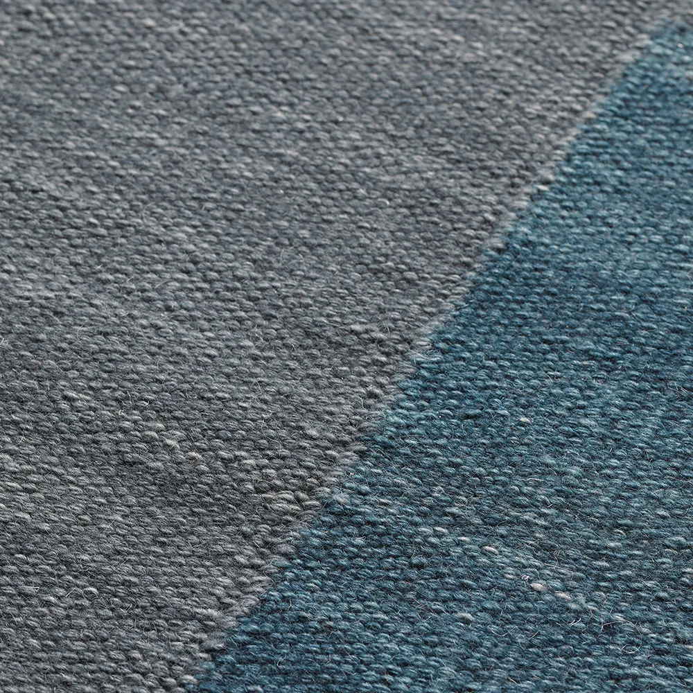 Tappeto in lana Ganga 200x300 cm, Grigio blu, blu scuro Chhatwal & Jonsson