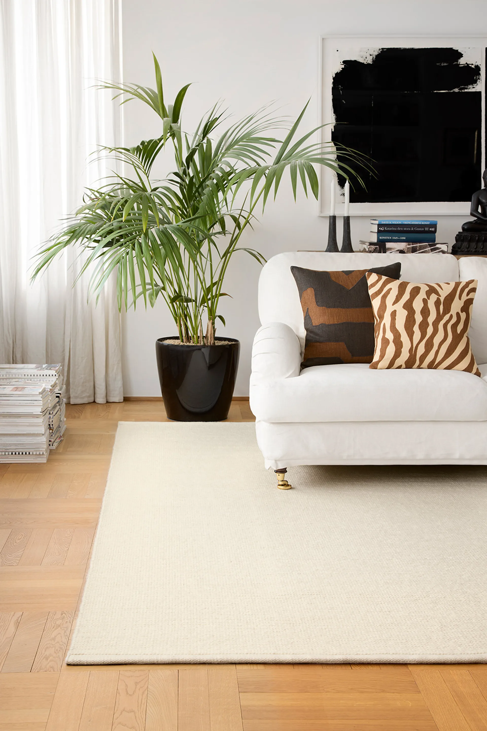 Tappeto in lana Kashmir, Bianco sporco, 170x240 cm Chhatwal & Jonsson