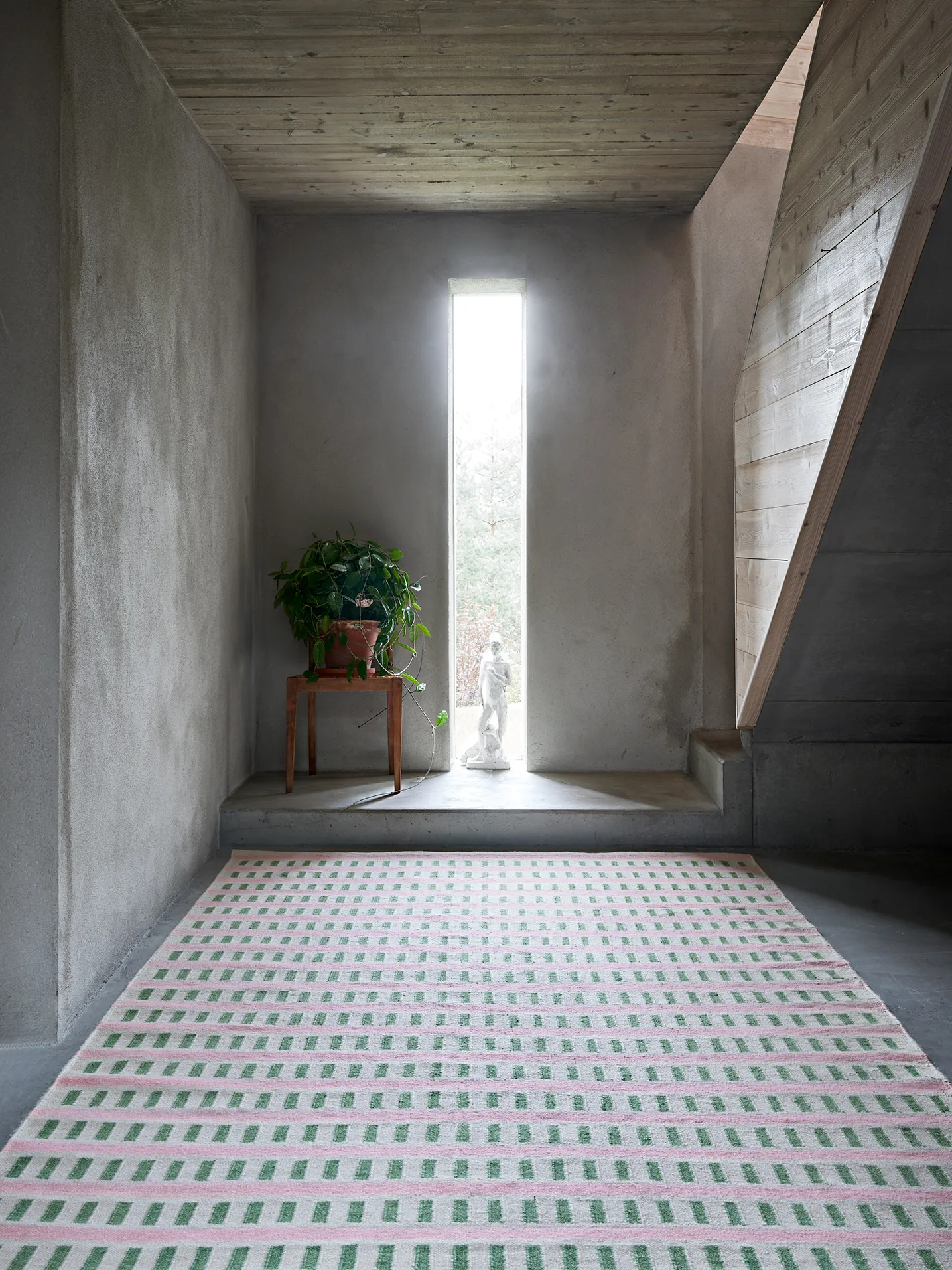 Tappeto in lana Ladakh, Offwhite-gren-pink, 230x320cm Chhatwal & Jonsson