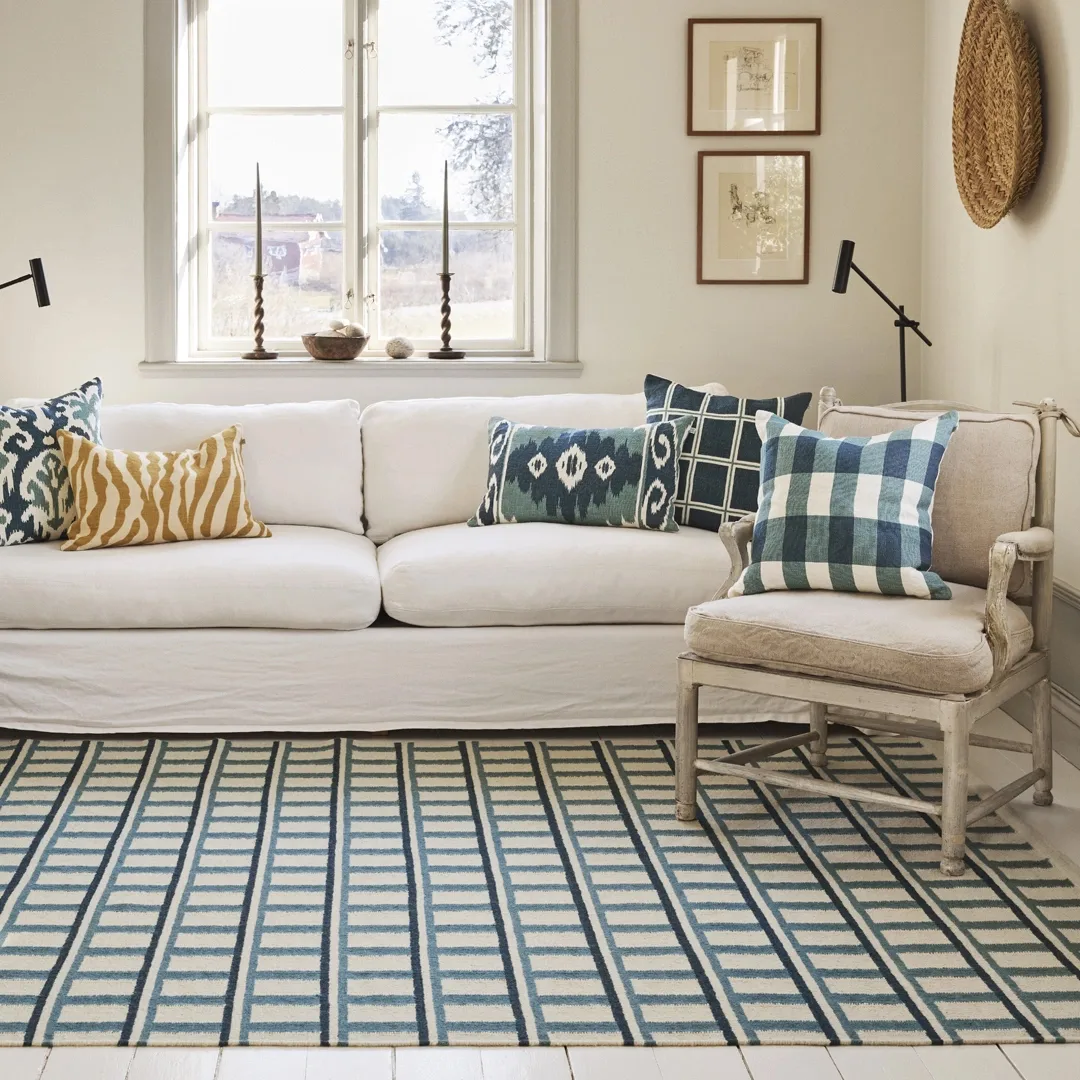 Tappeto in lana Mysore 180x270 cm, Off white-heaven blue Chhatwal & Jonsson