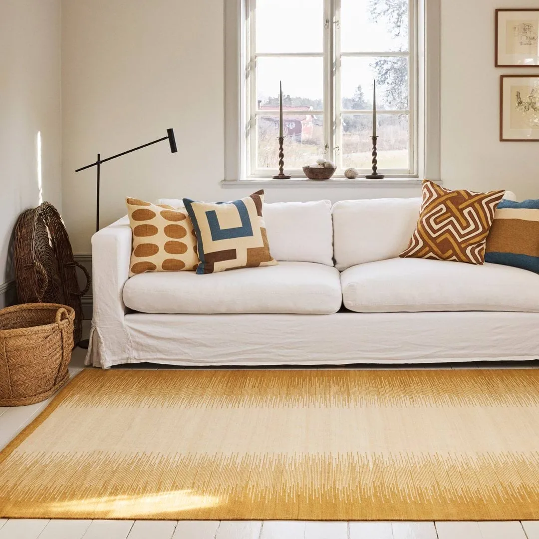 Tappeto in lana Tapti, Masala Yellow-Off White, 270x180 cm Chhatwal & Jonsson