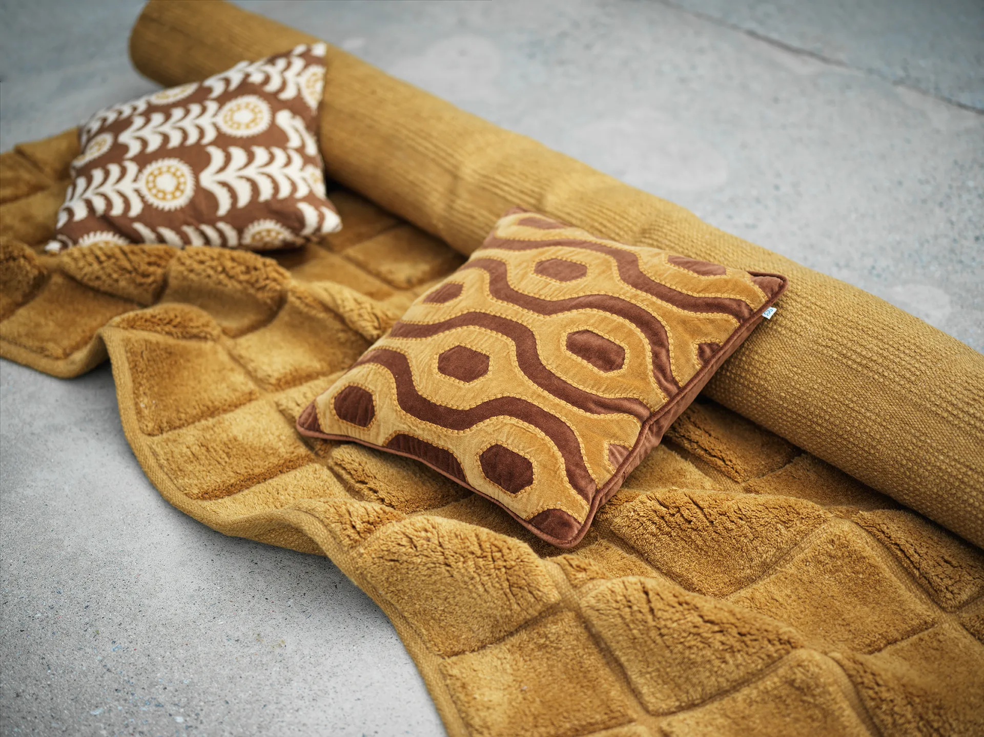 Tappeto Loha 213x296 cm, Giallo masala Chhatwal & Jonsson