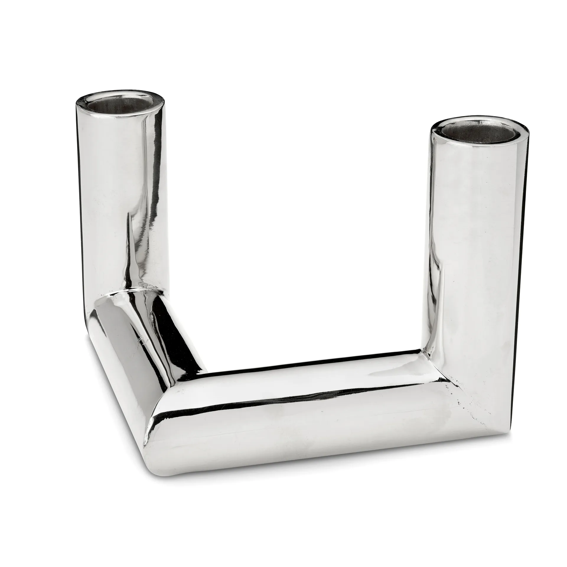 Candeliere Pipe 11 cm, Ottone nichelato Classic Collection