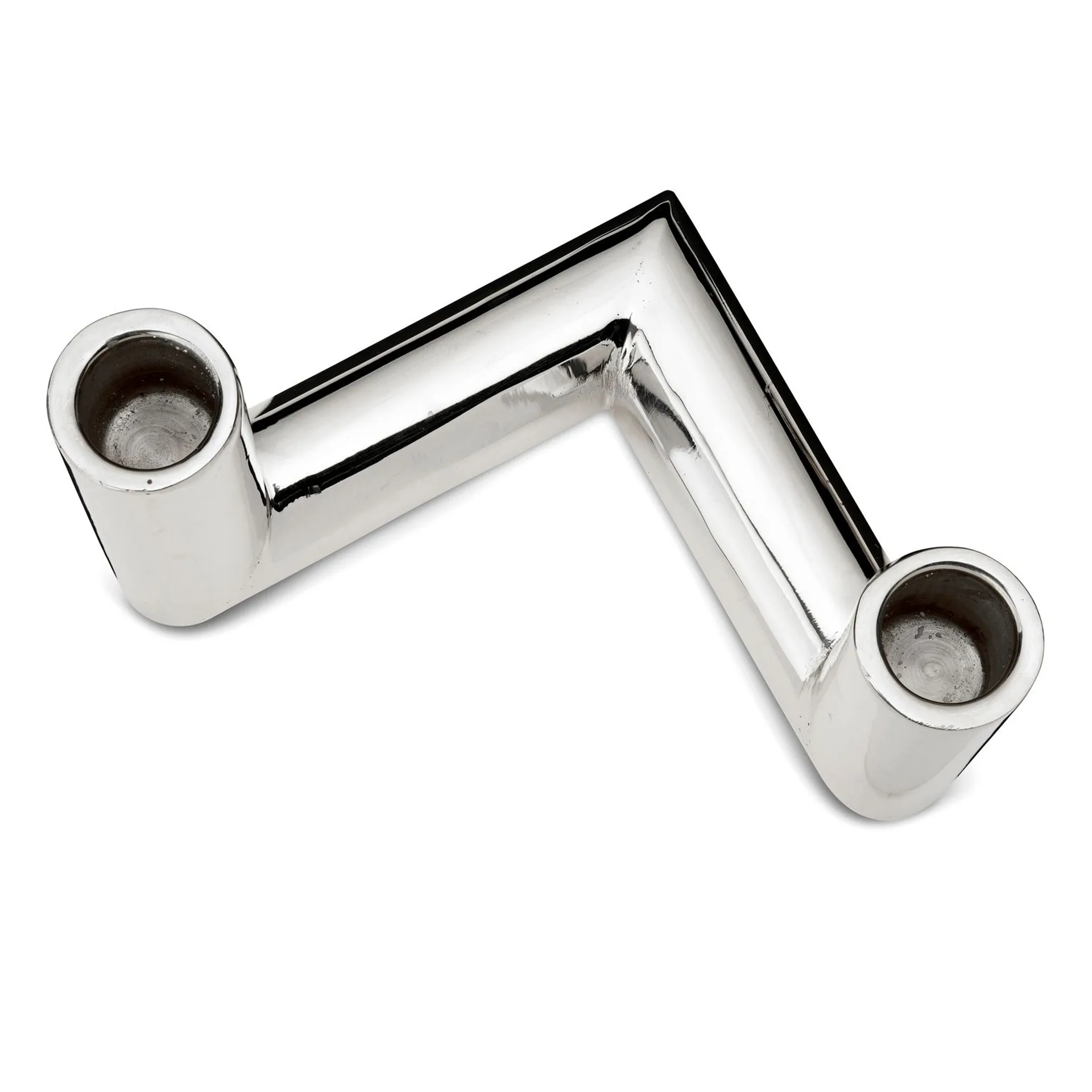 Candeliere Pipe 11 cm, Ottone nichelato Classic Collection