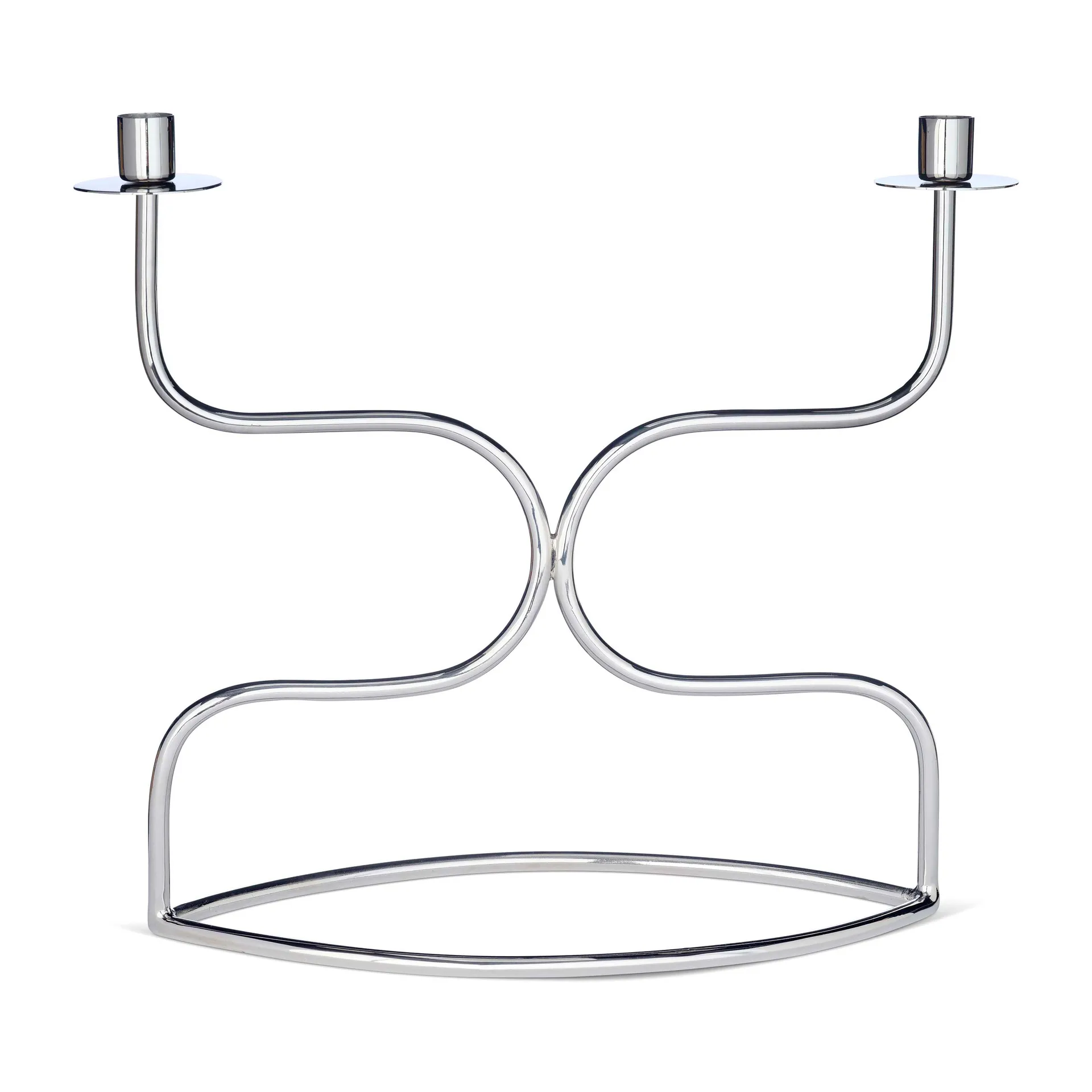 Candelieri candelabra duet, Ottone nichelato Classic Collection