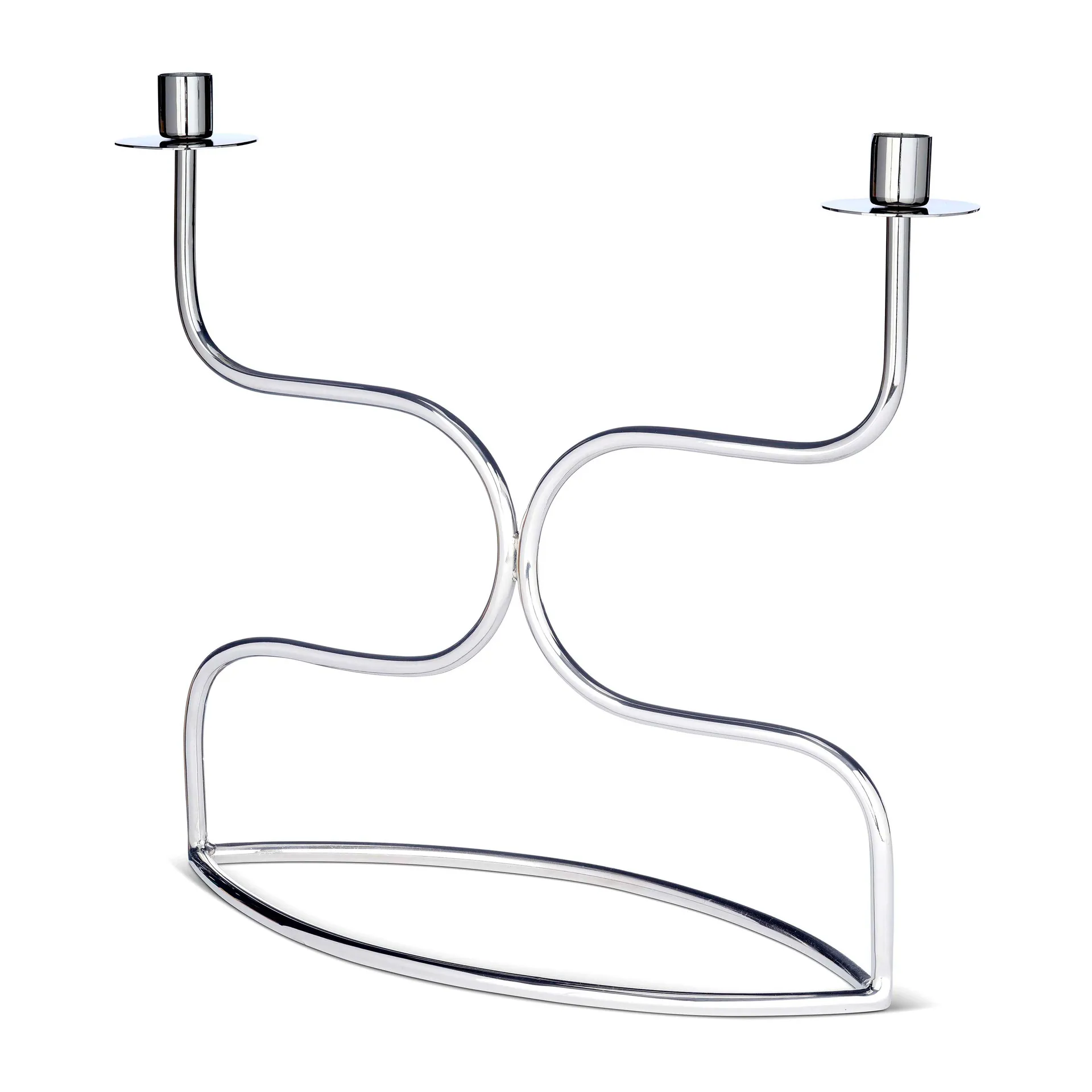 Candelieri candelabra duet, Ottone nichelato Classic Collection