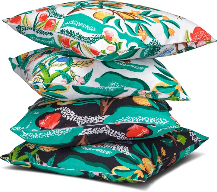 Copricuscino Botanical Orange 50x50 cm, Bianco Classic Collection