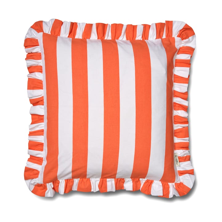 Copricuscino Ruffle Stripes 50x50 cm - Corallo - Classic Collection