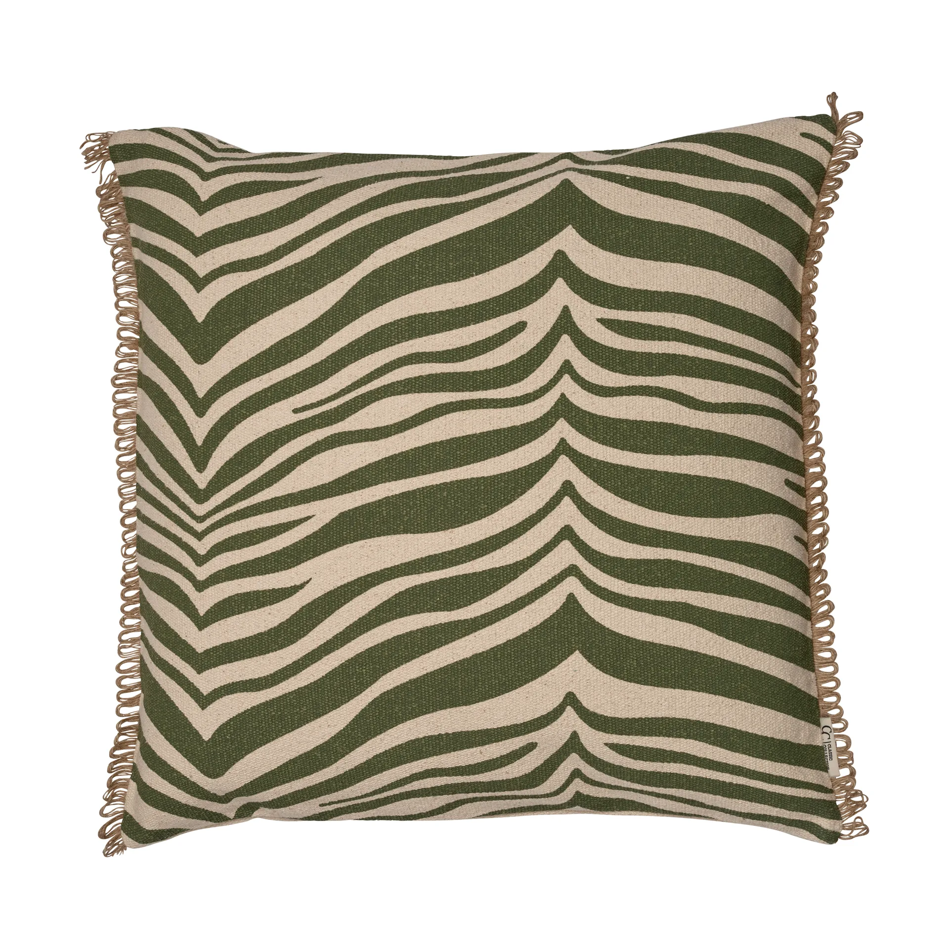 Cuscino Zebra 50x50 cm, Verde Classic Collection
