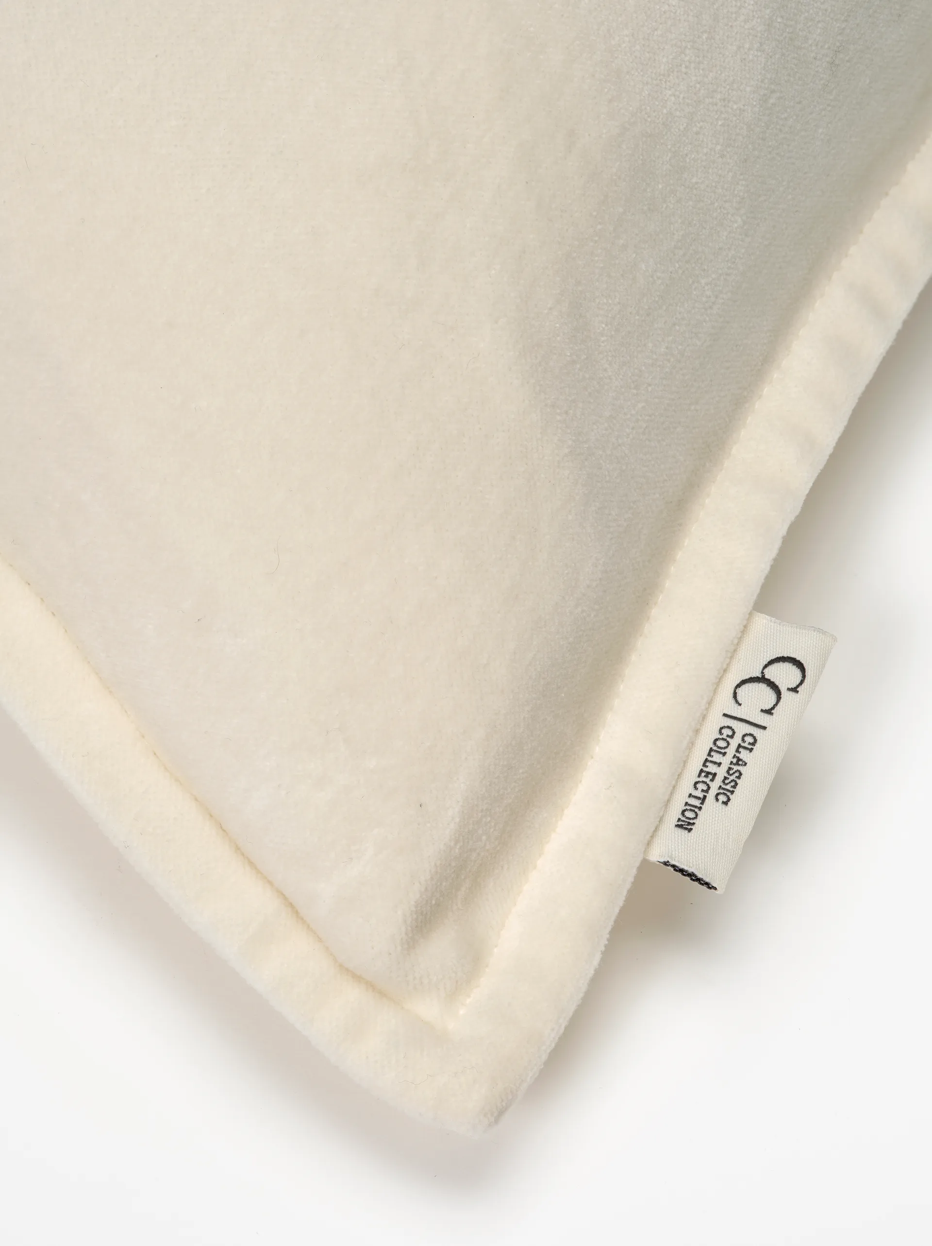 Fodera cuscino Classic Velvet 50x50 cm, Bianco Classic Collection