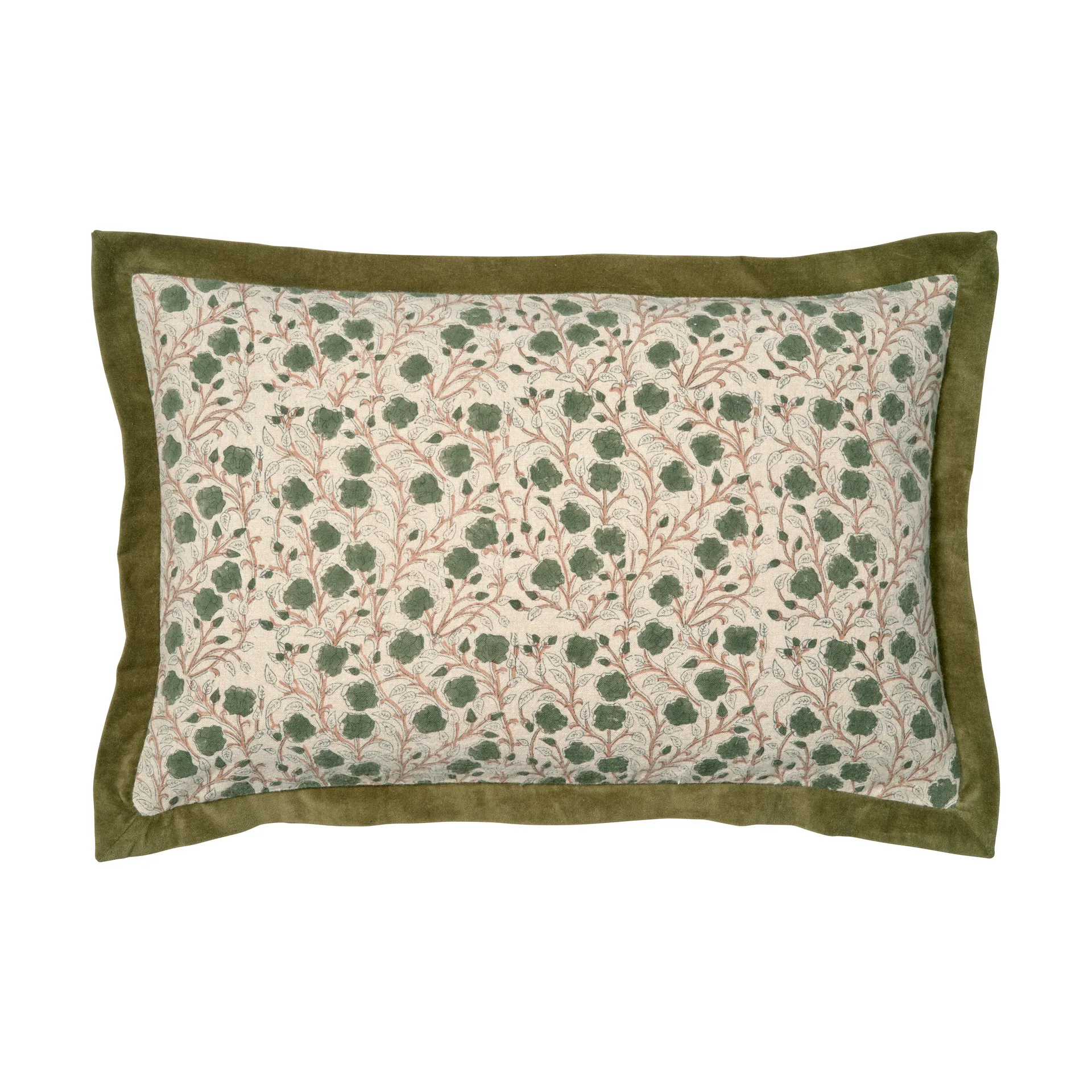 Fodera cuscino Daisy 40x60 cm, Verde Classic Collection