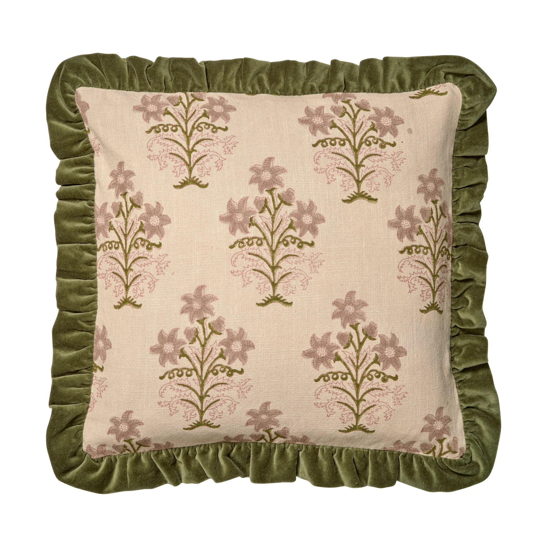 Fodera cuscino Lily 50x50 cm, Verde Classic Collection