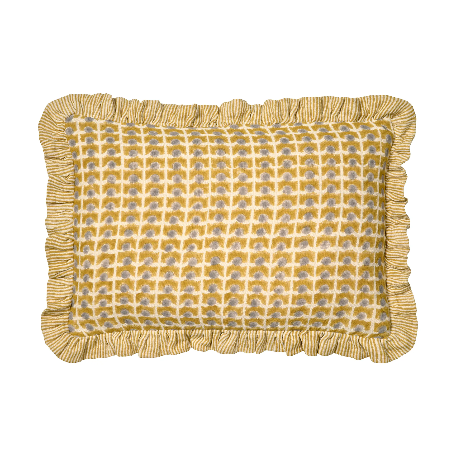 Fodera cuscino Ripple 40x60 cm, Giallo Classic Collection