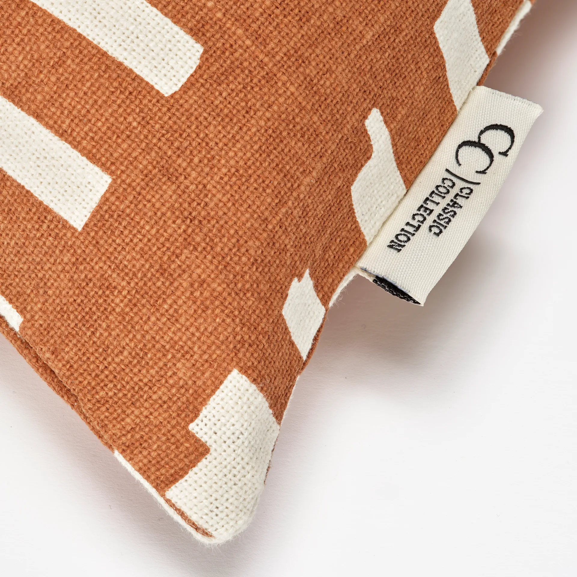 Fodera per cuscino Ikat Block 50x50 cm, Marrone Classic Collection