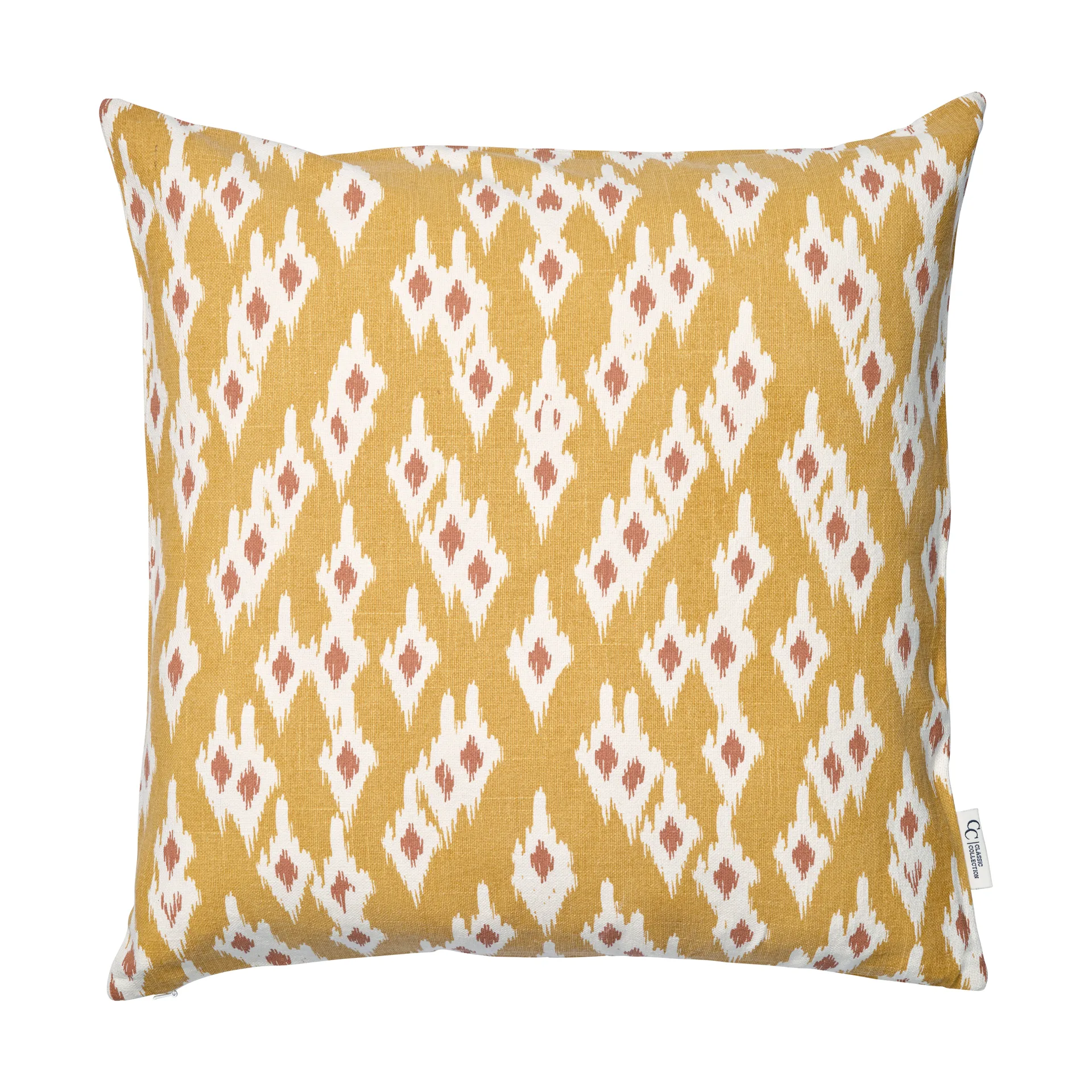Fodera per cuscino Ikat Diamond 50x50 cm, Yellow Classic Collection