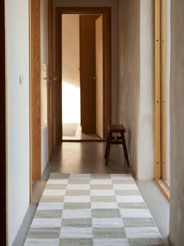 Passatoia Square - Bianco-naturale, 80x200 cm - Classic Collection