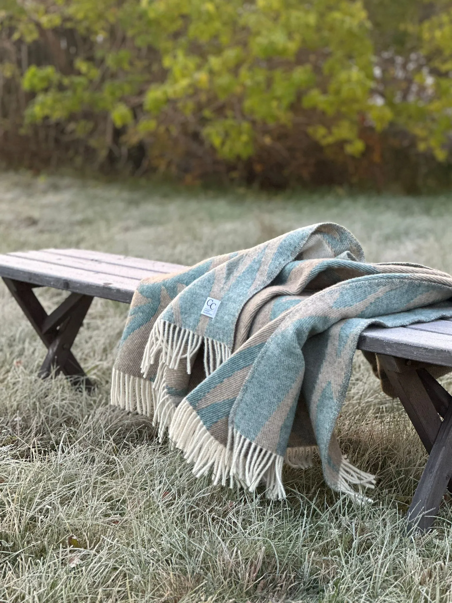 Plaid Folia 130x180 cm, Teal Classic Collection