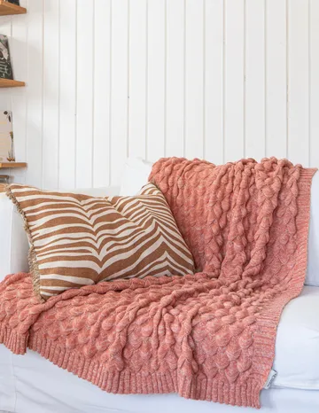 Plaid Gems 130x170 cm - Marrone - Classic Collection