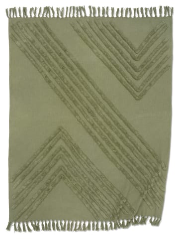Plaid in cotone Edge, 130x170 cm - Color tè - Classic Collection
