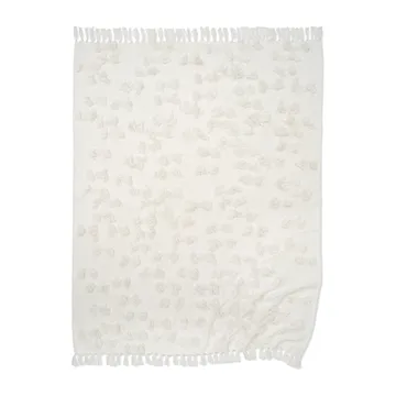 Plaid in cotone Rope, 130x170 cm - Bianco - Classic Collection