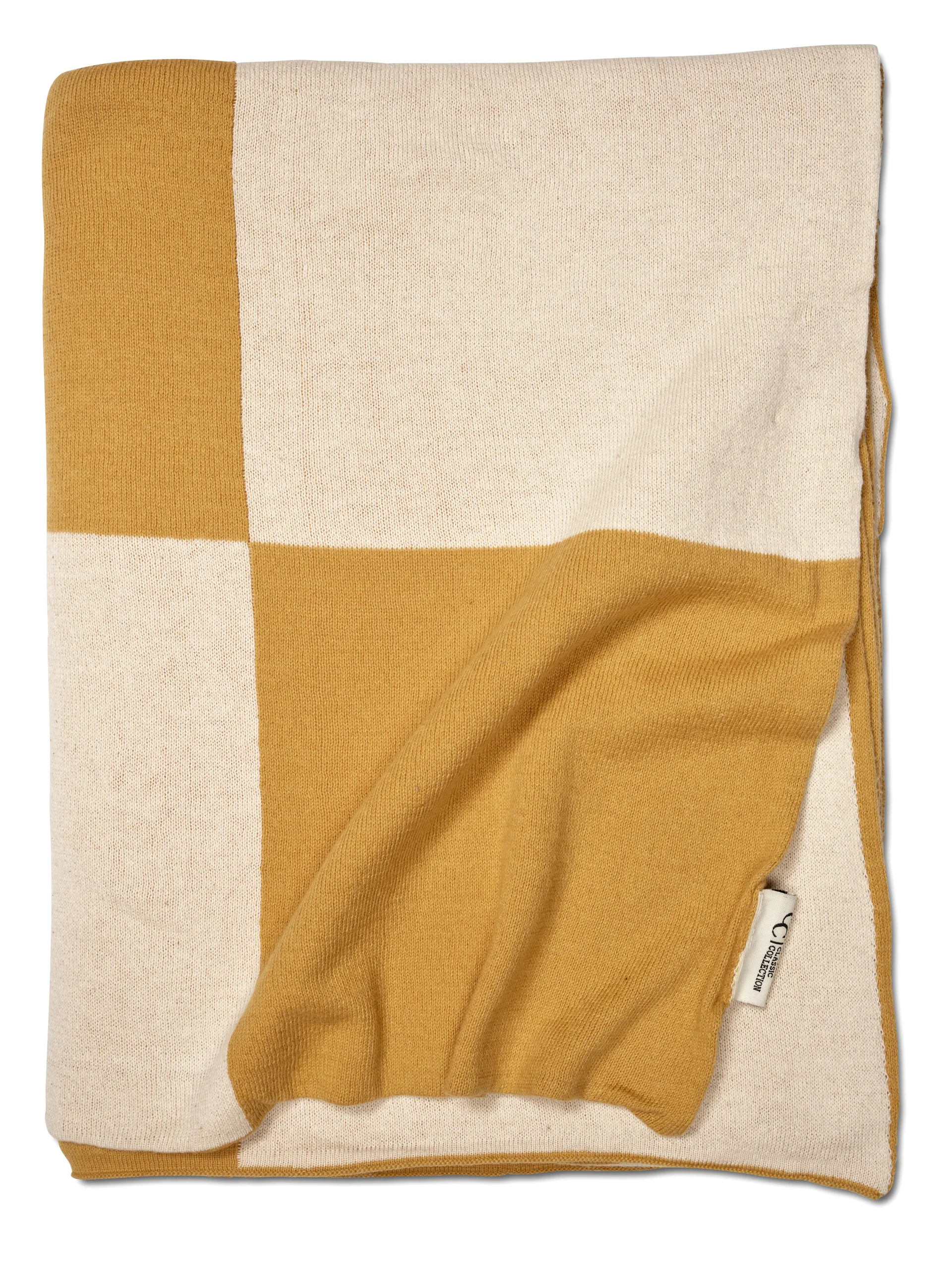 Plaid Square 130x170 cm, Giallo Classic Collection