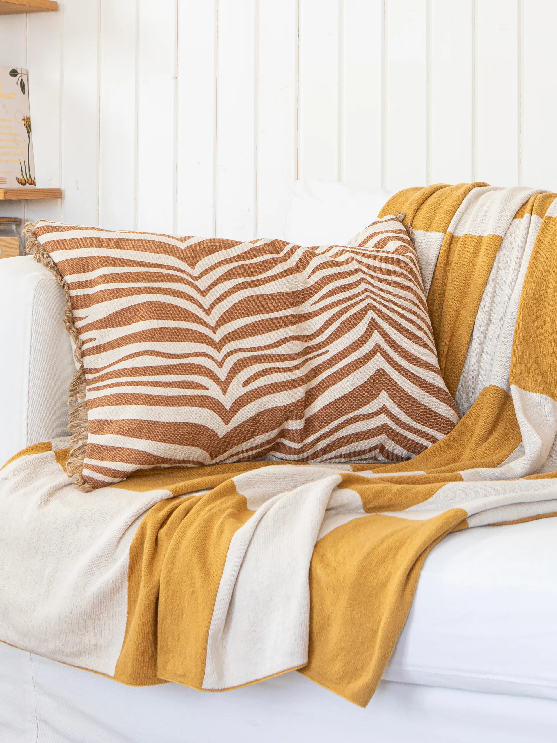 Plaid Square 130x170 cm, Giallo Classic Collection