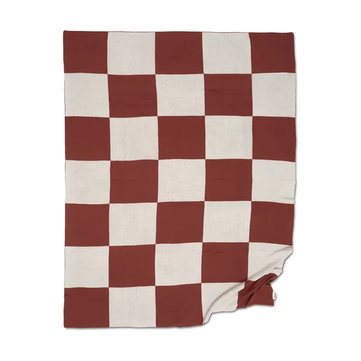 Plaid Square 130x170 cm - Marrone scuro - Classic Collection