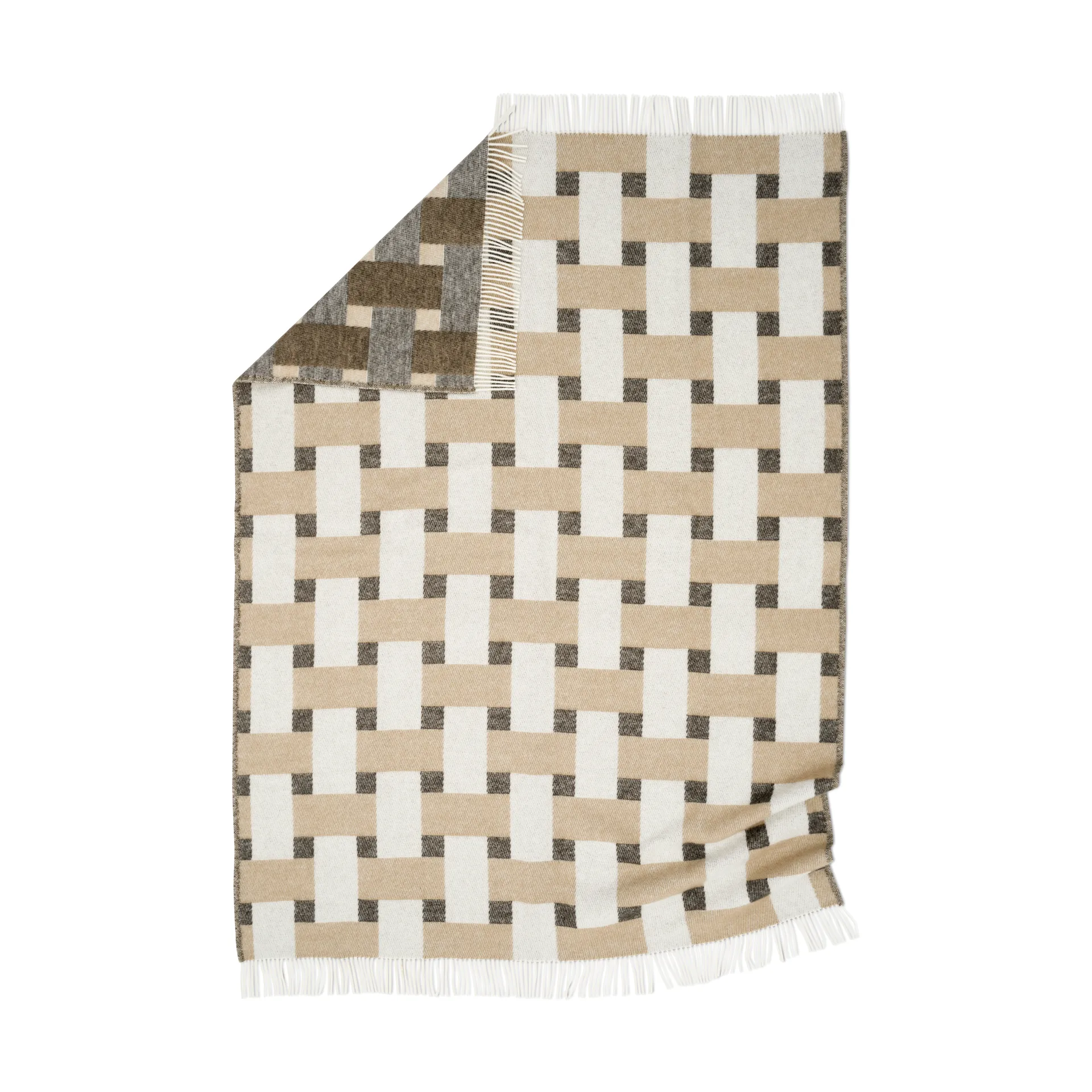 Plaid Weave 130x180 cm, Beige Classic Collection