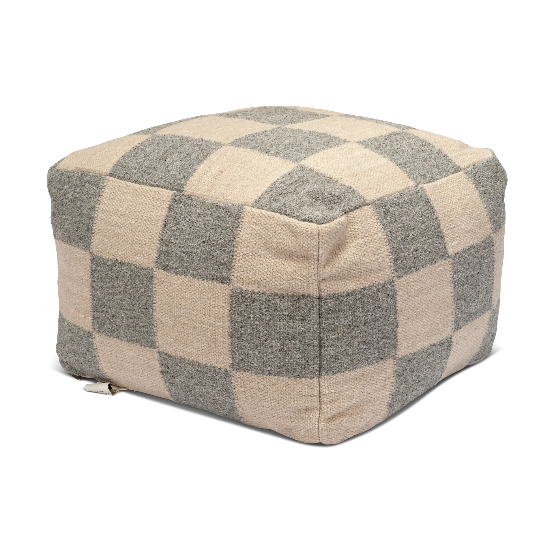 Pouf Square 50x50 cm, Grigio-naturale Classic Collection