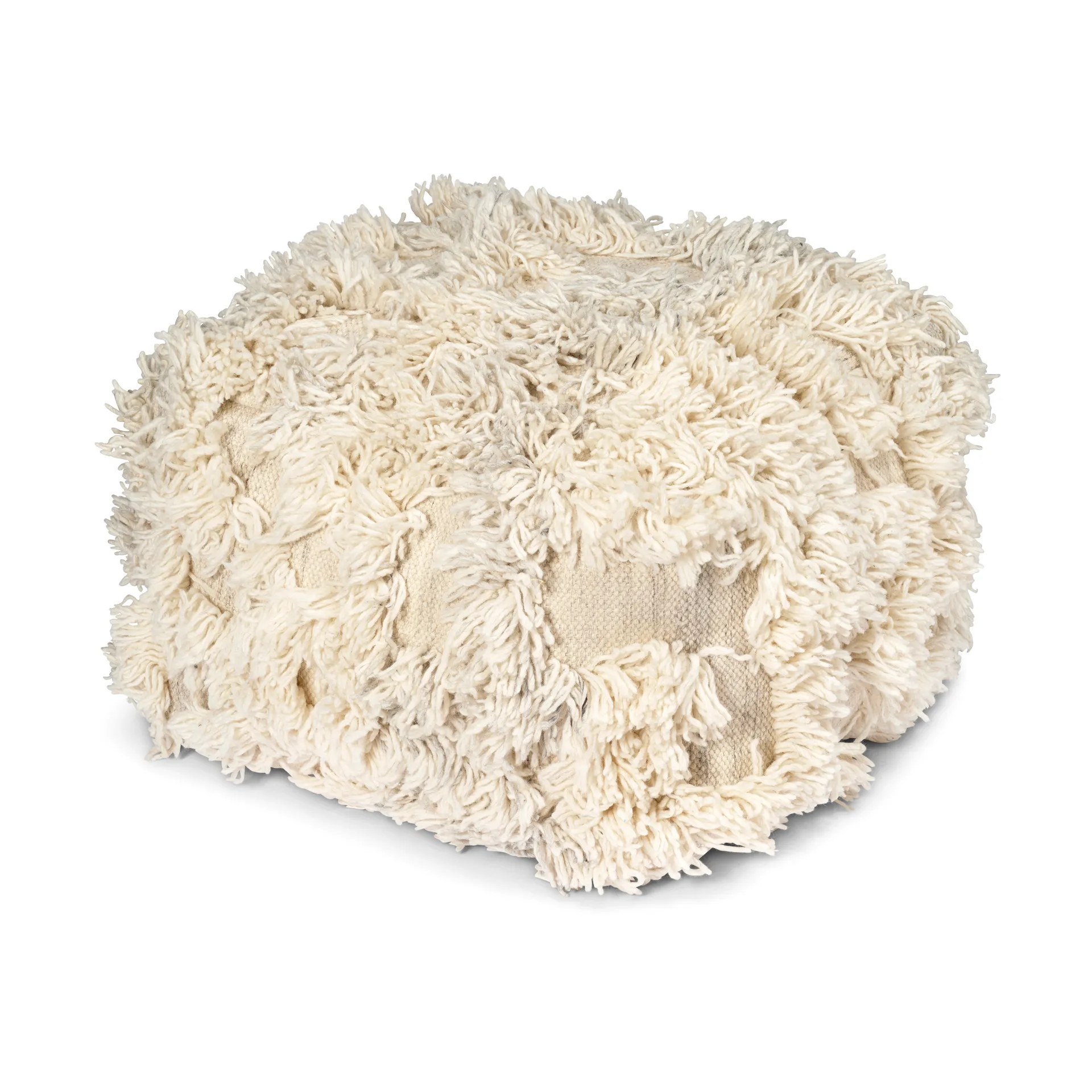 Rio pouf 55x55 cm, Avorio-mélange Classic Collection