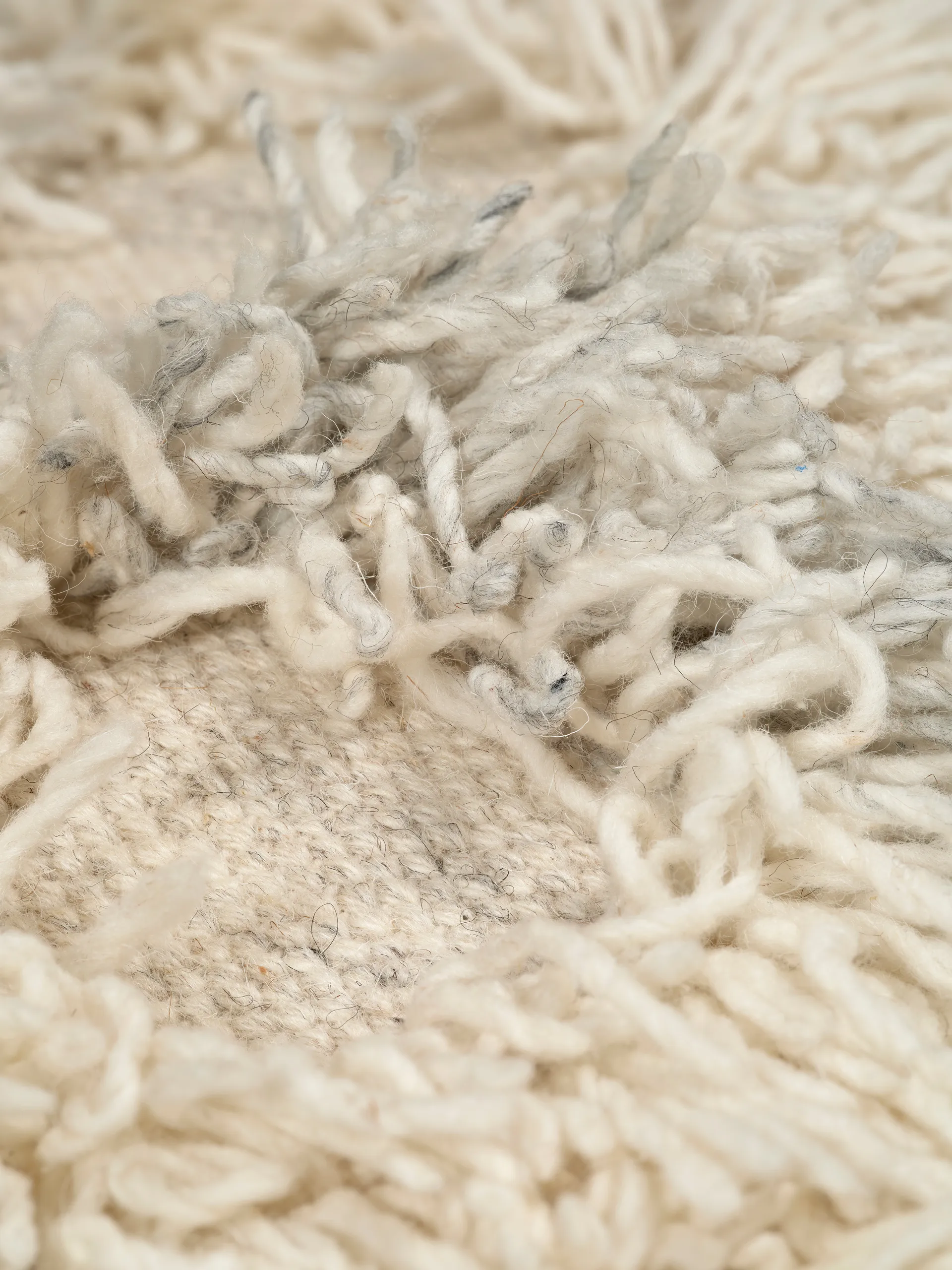 Rio pouf 55x55 cm, Avorio-mélange Classic Collection