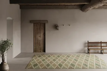 Röllakan Tappeto Korsnäs - Verde beige, 250x350 cm - Classic Collection