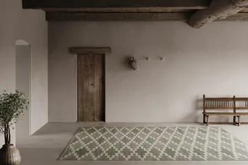 Röllakan Tappeto Korsnäs - Verde-blu, 250x350 cm - Classic Collection