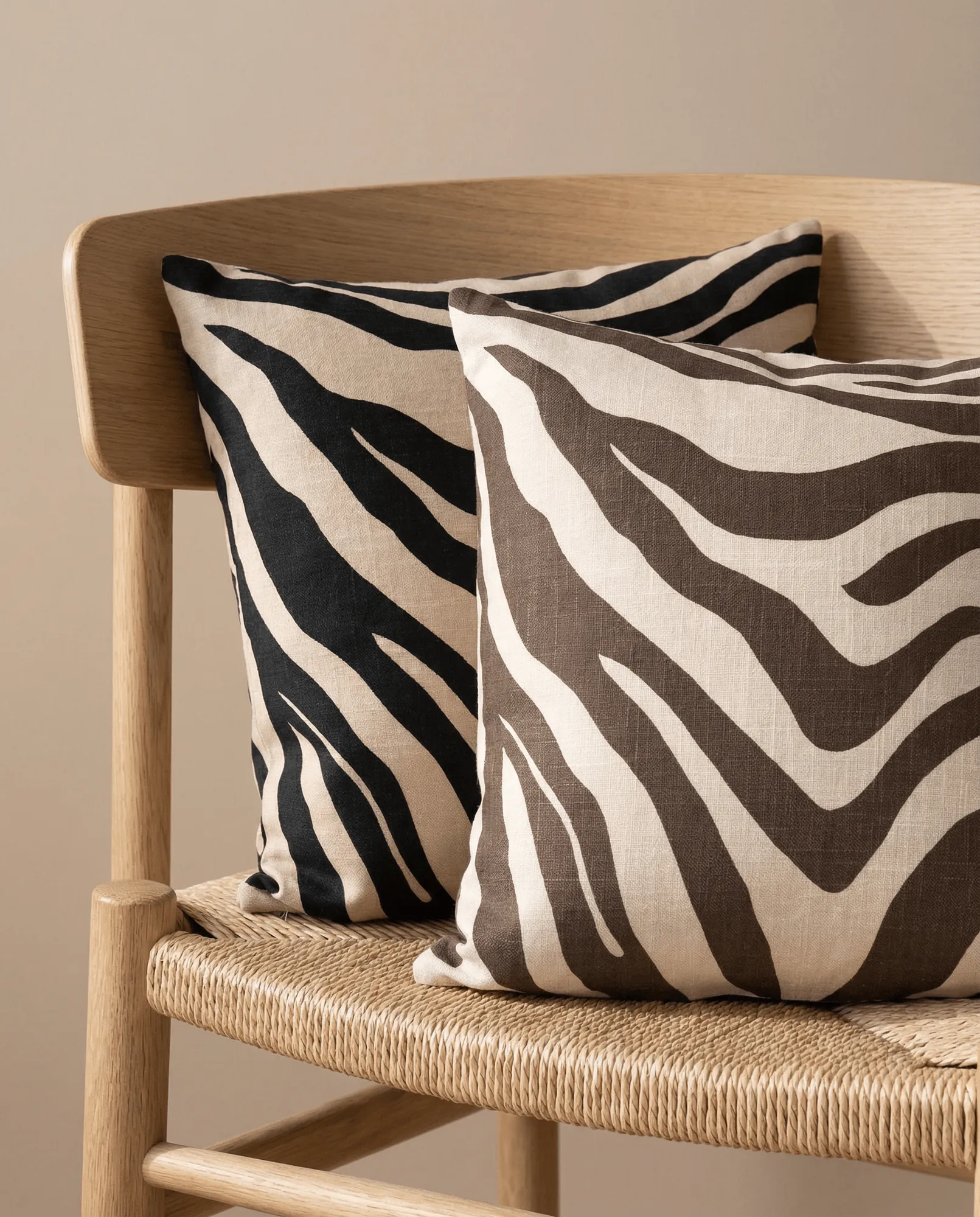 Savannah federa per cuscino, Beige-black, 50x50 cm Classic Collection