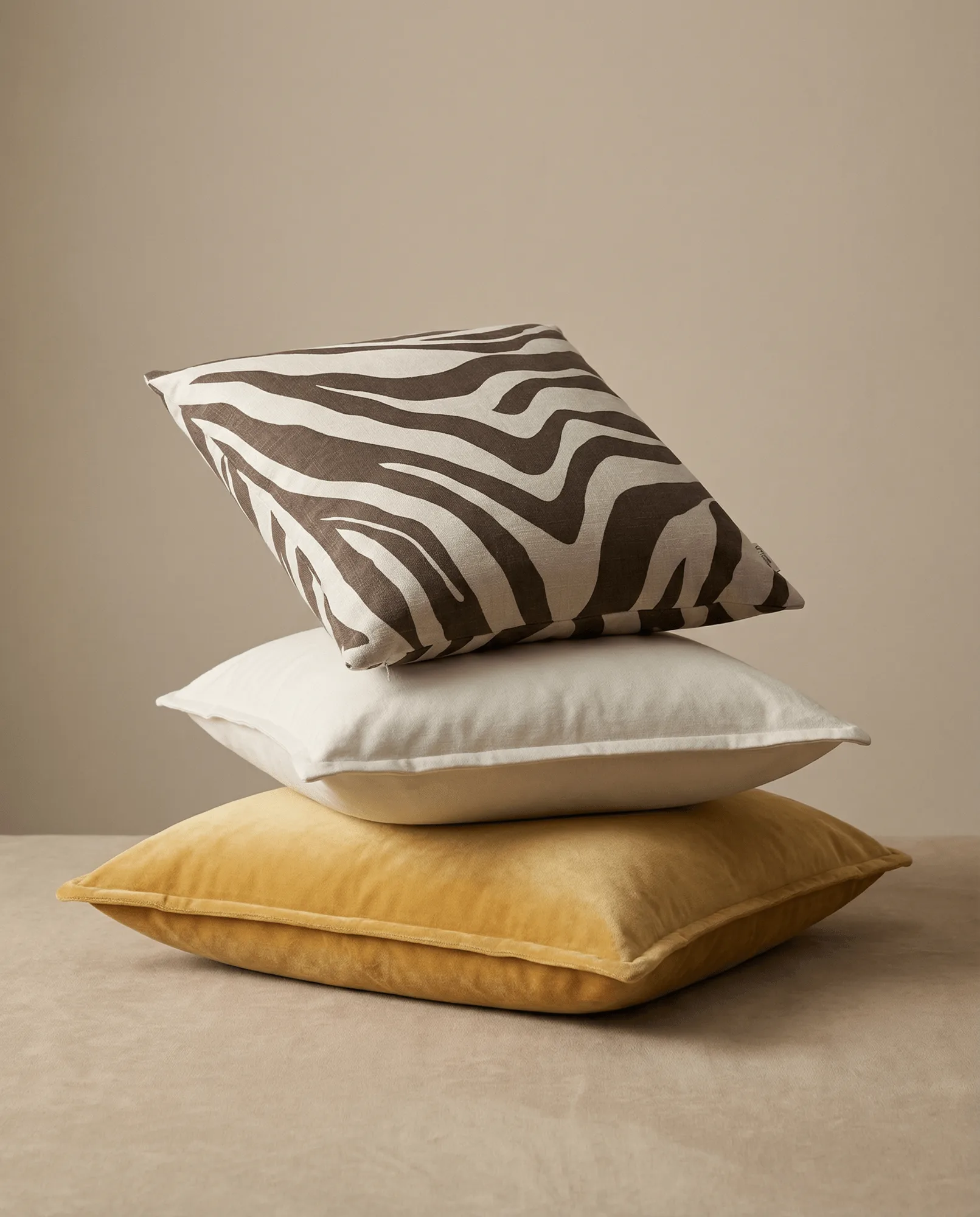 Savannah federa per cuscino, Brown-off white, 50x50 cm Classic Collection