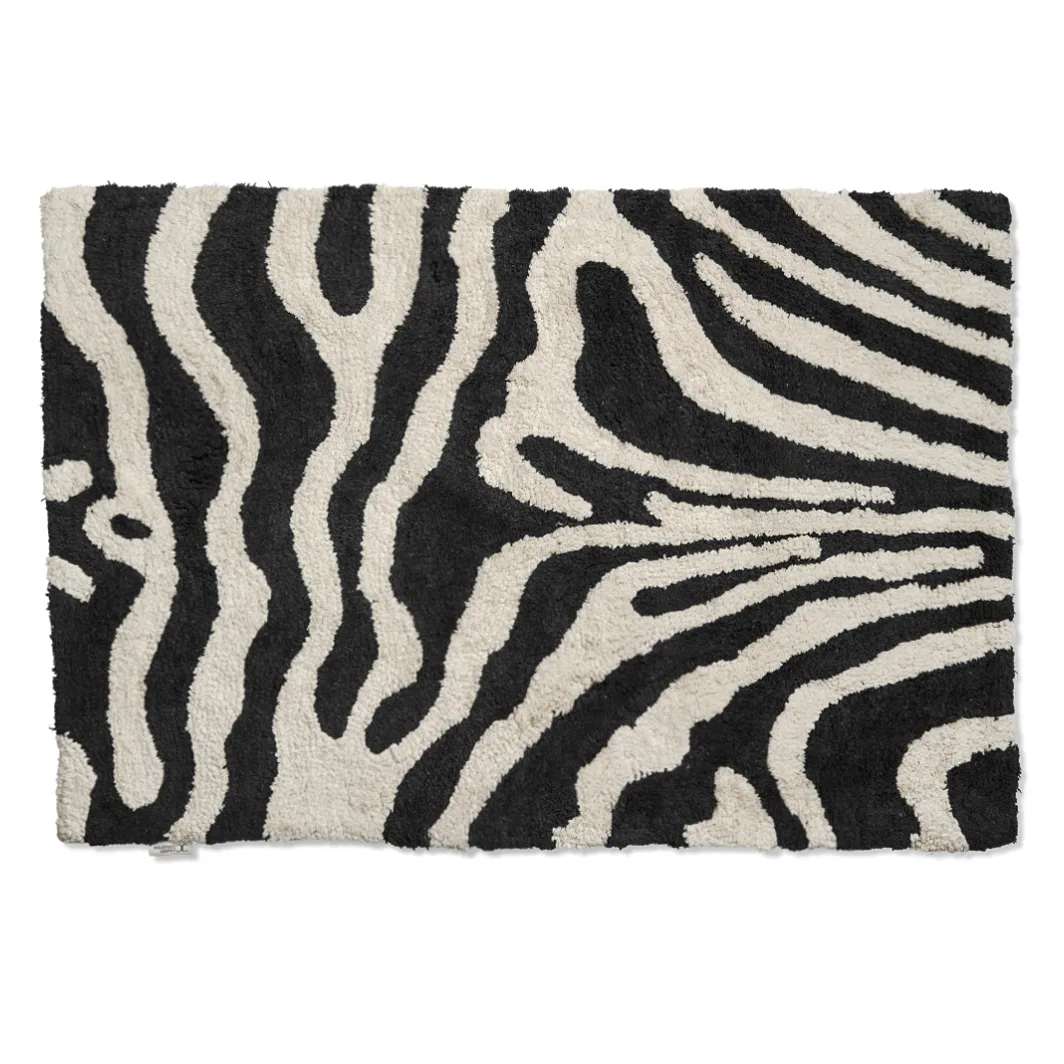 Tappetino da bagno Zebra 60x90 cm, Bianco e nero Classic Collection