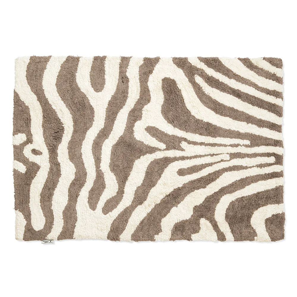 Tappetino da bagno Zebra 60x90 cm, simply taupe-white Classic Collection
