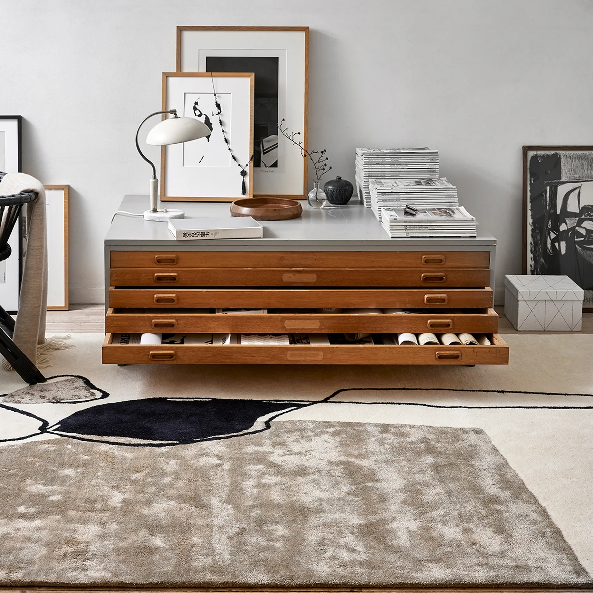 Tappeto Abstract 200x300 cm, Avorio Classic Collection