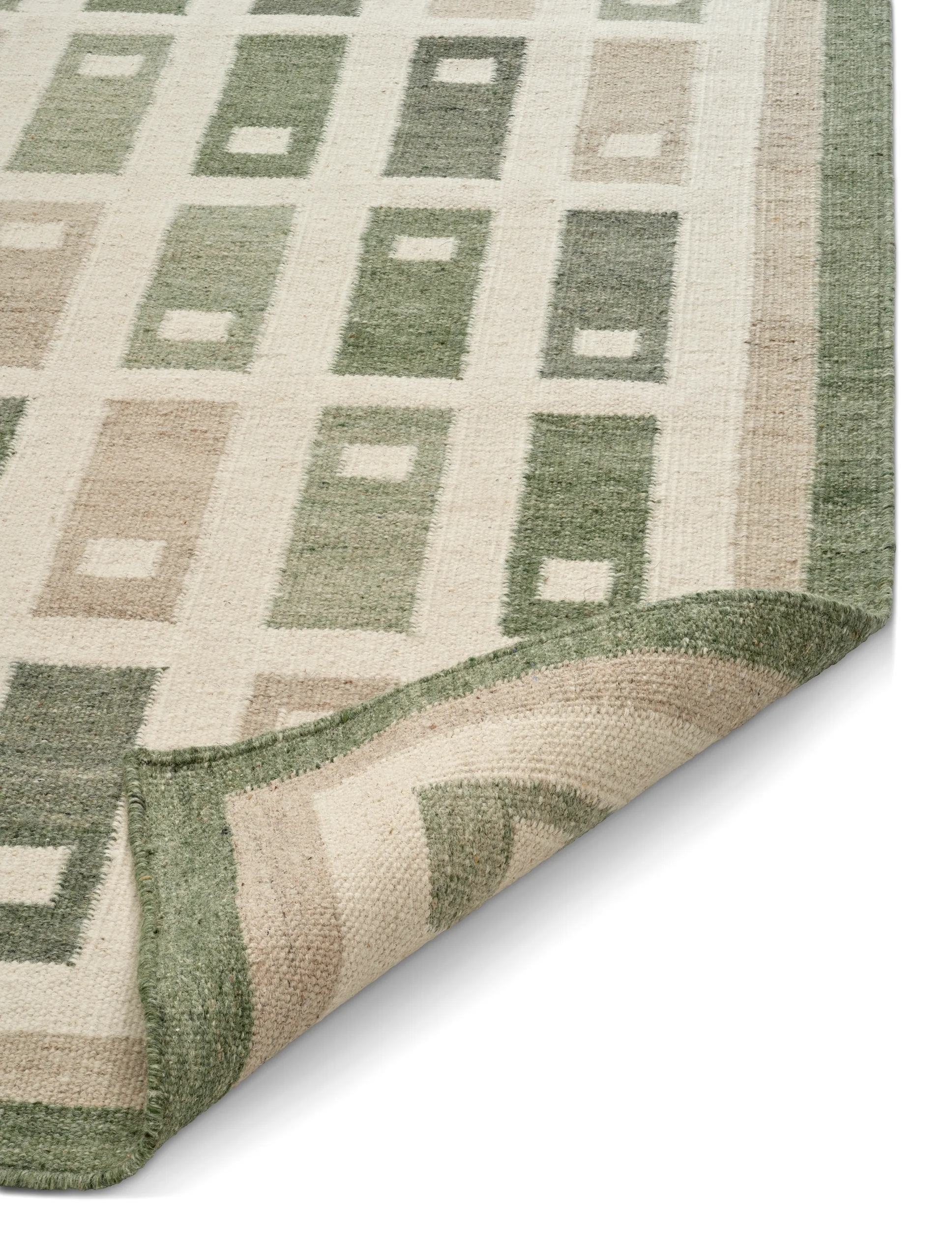 Tappeto Fyrbo, Verde, 250x350 cm Classic Collection