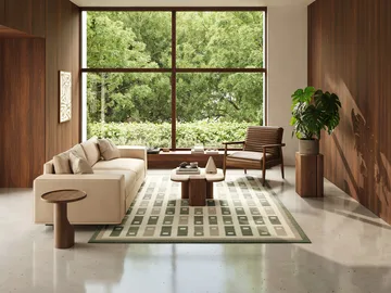 Tappeto Fyrbo - Verde, 250x350 cm - Classic Collection