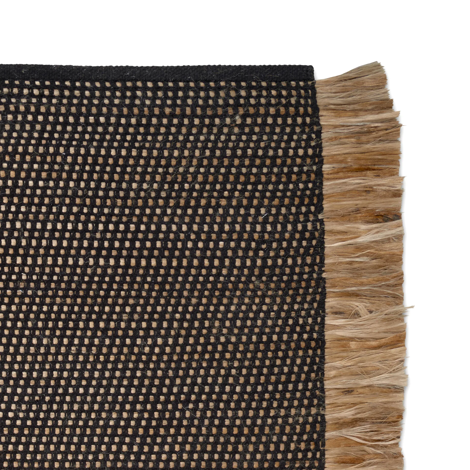 Tappeto Goa 250x350 cm, Iuta nera Classic Collection