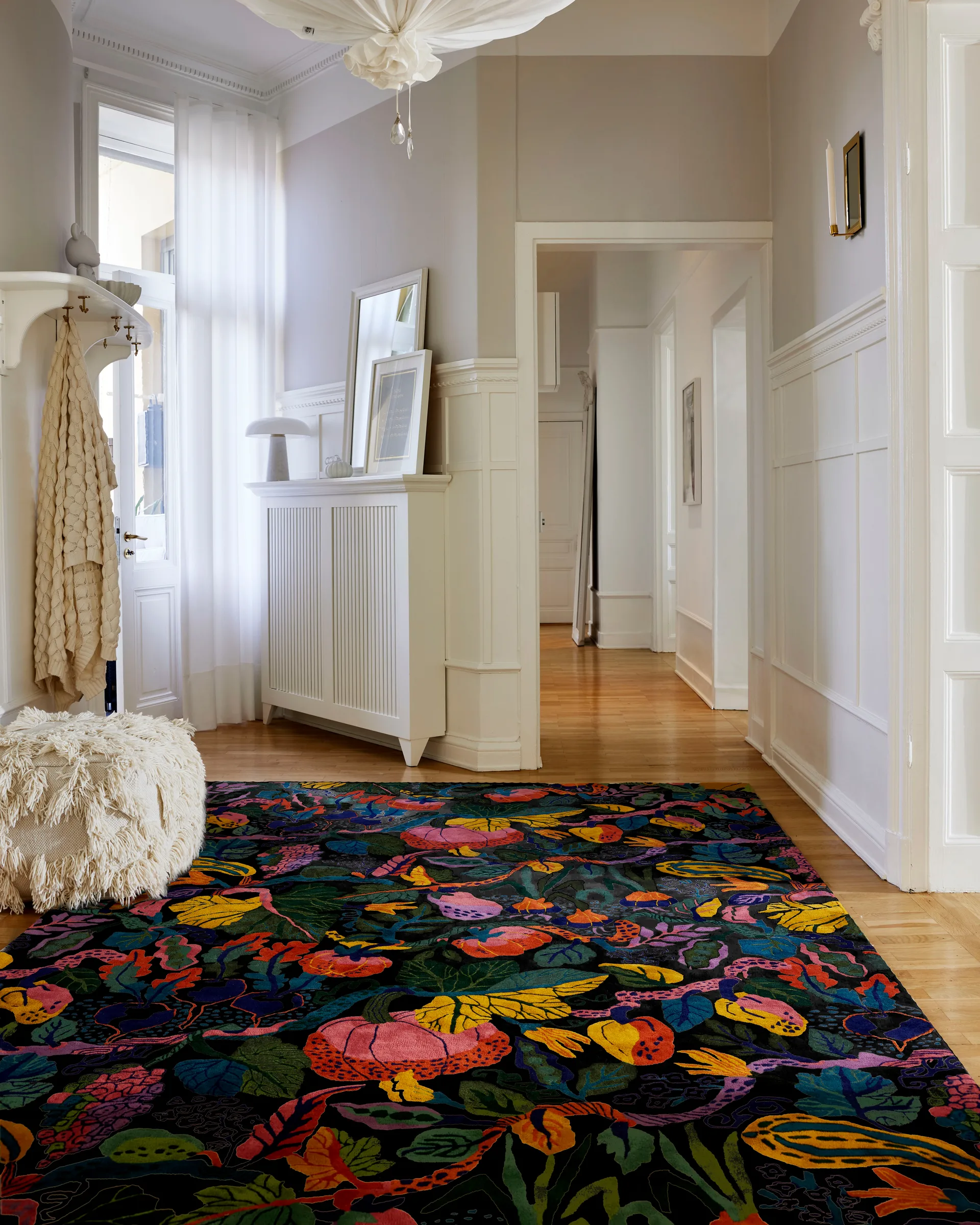 Tappeto Heritage Garden, Charcoal-multi, 250x350 cm Classic Collection