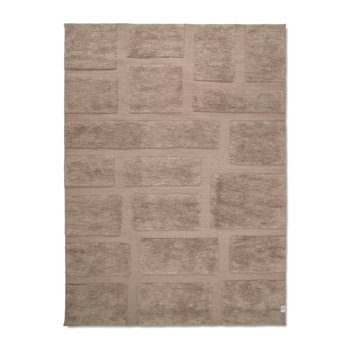 Tappeto in lana Bricks, 170x230 cm - Beige - Classic Collection