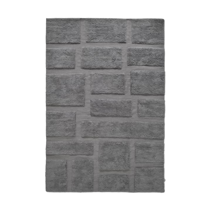 Tappeto in lana Bricks, 170x230 cm - Grigio - Classic Collection