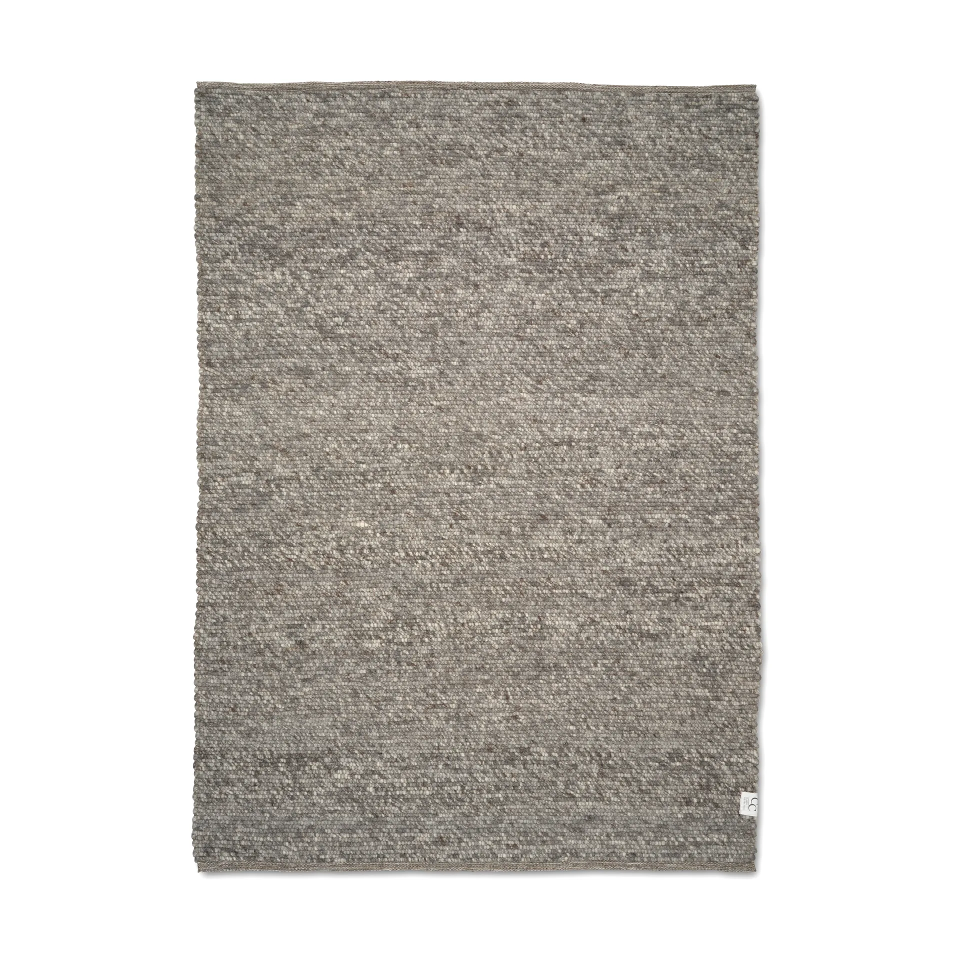 Tappeto in lana Merino 170x230 cm, Grigio Classic Collection
