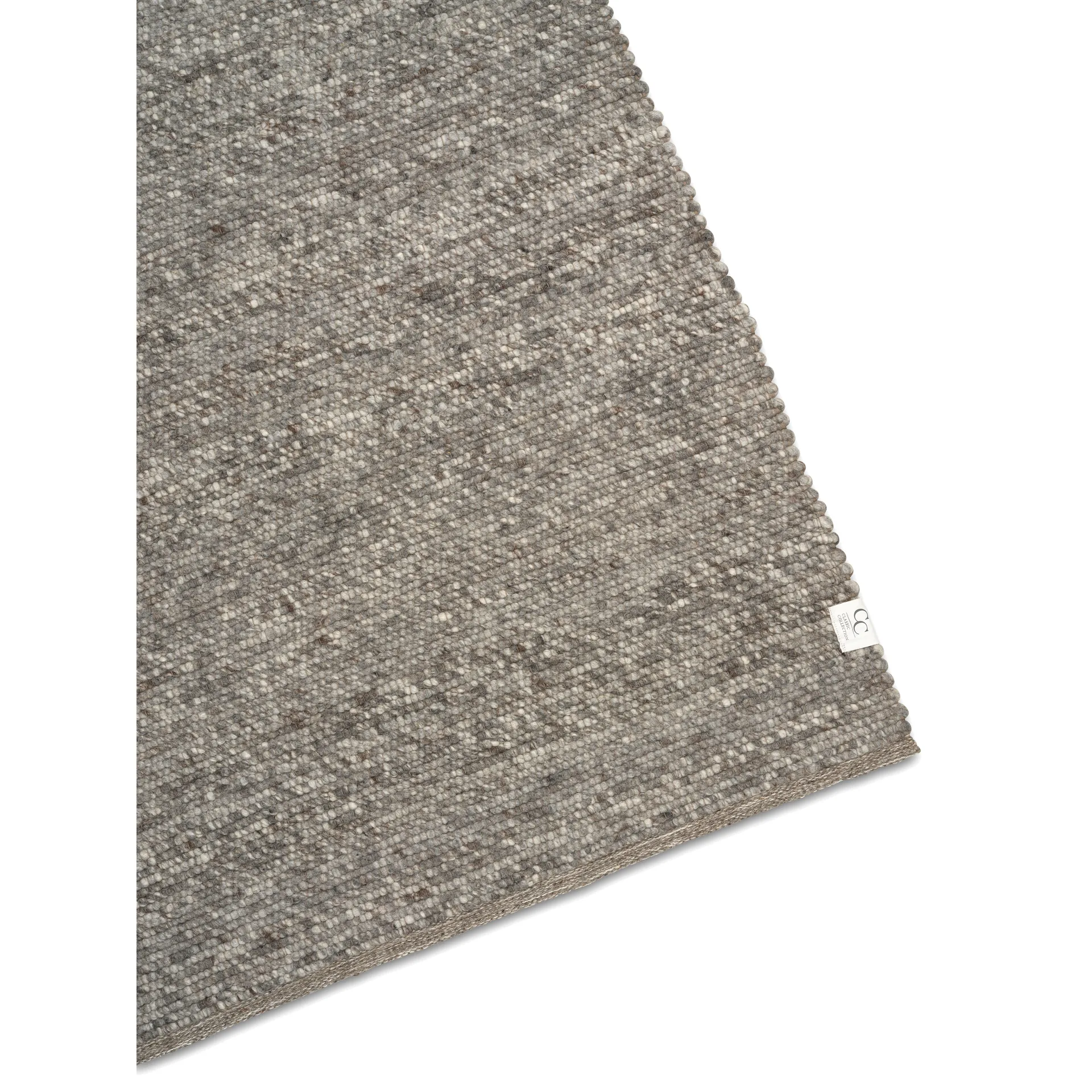 Tappeto in lana Merino 170x230 cm, Grigio Classic Collection