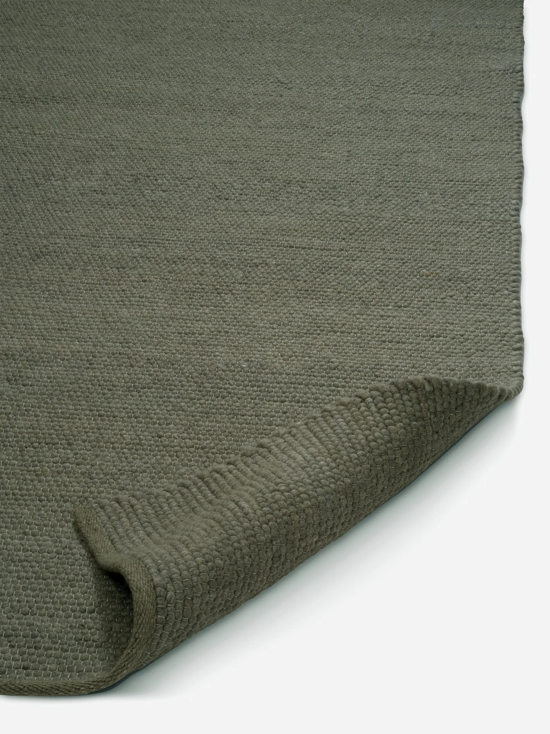 Tappeto in lana Merino 200x300 cm, Verde scuro Classic Collection