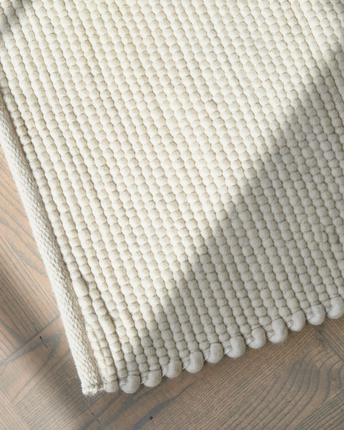 Tappeto in lana Merino 250x350 cm, Bianco Classic Collection